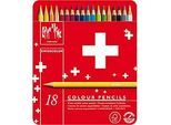 Caran d’Ache Buntstift Swisscolor CH-Fahne, 18er Pack