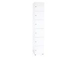 Schliessfachschrank 6OH Weiss,6xDS