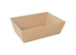 Geschenkkorb SAWP 181.705, rechteckig, gross, L 373 x B 285 x H 120 mm, Wellpappe, kraft-braun, 1 Stück