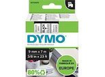 DYMO® Schriftbandkassette D1 40910, 9 mm, transparent/schwarz