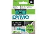 DYMO® Schriftbandkassette D1 45019, 12 mm breit, grün/schwarz