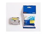 Brother M-Schriftbandkassette K 631, 12 mm, gelb/schwarz