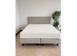 Spannbettlaken KAYORI "Tara", beige (natur), B:160cm L:220cm, Jersey-Elasthan, Obermaterial: 95% Baumwolle, 5% Elasthan (LYCRA), Bettlaken, Spannbettlaken, Hergestellt aus GOTS-zertifizierter Bio-Baumwolle