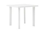 vidaXL Gartentisch Weiß 80x75x72 cm Kunststoff
