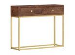 vidaXL Konsolentisch 90×30×75 cm Massivholz Mango