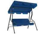 vidaXL Hollywoodschaukel Dunkelblau 170×110×153 cm Stoff