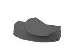 15er-Set Stufenmatte MCW-G49, Treppenteppich Treppenschutz Treppenmattenset, 65x25cm ~ halbrund, grau