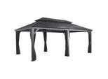 Xxxl Pavillon , Metall , 598x307x363 cm , wetterfest, wetterbeständig, rostfrei , Sonnenschutz, Pavillons