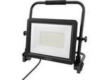 ANSMANN FL100W-AC LED Arbeitsstrahler, 12.000 Lumen, 100 W SMD LEDs, IP65, Stossfest, Verstellbar, mit Tragegriff, schwarz