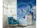 Kindertapete KOMAR "Disney Frozen Ice Castle", blau, B:200m H:250m, Vlies, Tapeten