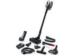 BOSCH Akku-Stielstaubsauger "Unlimited 8 Gen2 BSS825ALL, Hygiene-Filter, 10 Jahre Motorgarantie", schwarz (schwarz, weiß), B:21cm H:128cm T:25cm, Akkusauger, 5 Ah Akku, lange Laufzeit, Schnellladegerät, Hartboden-Softdüse, weiß
