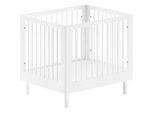 Mid.you Laufgitter , Weiß , Holz , Buche , massiv , 99x88x79 cm , höhenverstellbar , Baby & Kindermöbel, Babyzimmer, Laufgitter