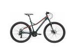 Mountainbike BIKESTAR Gr. 43, grün, Fahrräder, 43cm, 27,5 Zoll (69,85cm), für Damen und Herren, Kettenschaltung