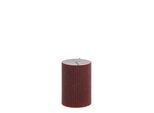 Chic Antique Stumpenkerze mit Rillen und Glitzer, H10/Ø7 cm cherry