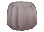 Chic Antique Vase mit Rillen mattiert, H13/Ø11 cm, taupe