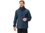 Outdoorjacke VAUDE "MEN'S ESCAPE LIGHT JACKET", Herren, Gr. 5XL, blau (schwarz sea uni), Obermaterial: 100% Polyester, unifarben, sportlich, Langarm mit verstellbarem Klettverschluss, Jacken