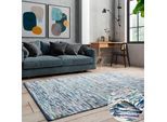 my home Teppich »Bente«, rechteckig, 10 mm Höhe, Handweb Teppich, 90% Baumwolle, handgewebt, Scandi
