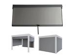 Seitenwand für Pergola MCW-L46, 4er-Set Pavillon Rollo Ersatzseitenwand, Stoff/Textil sturmfest 3x3m ~ anthrazit