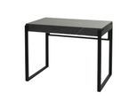Konsolentisch MCW-L53, Telefontisch Arbeitstisch Beistelltisch Ablagetisch, Metall 80x100x54cm ~ Marmor-Optik grau