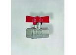 Fukana Kugelhahn mit Flügelgriff 53022 rot, IG x IG 3/4", DIN 50930-6