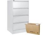 Schäfer Shop Select Hängeregistraturschrank, zweibahnig + 50 Hängeregistraturmappen gratis