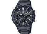 Smartwatch CASIO EDIFICE, schwarz, Smartwatches, Armbanduhr, Quarzuhr, Herrenuhr, Edelstahlarmband, Bluetooth