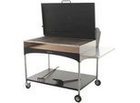 Famur BK 12 Elite - Holzkohle- und Holzkohlebrikett- Grill 2 in 1 - Gitter mit 8 mm-Drehgrillstäbe
