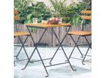 vidaXL Bistrotisch 55x54x71 cm Akazie Massivholz