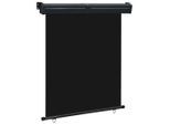 vidaXL Balkon-Seitenmarkise 145x250 cm Schwarz