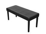 vidaXL Sitzbank Schwarz Hochwertiges Kunstleder