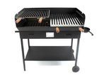 Cruccolini Party - Holzkohlegrill mit Doppelgrillrost - aus schwerem Stahl