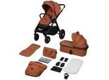 Lionelo Kinderwagenset , Cognac , 2-teilig , 62x115x94 cm , EN 1888 , Baby on Tour, Kinderwagen, Kombikinderwagen