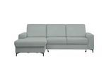 Stylife Ecksofa , Hellgrau , Textil , Ottomane links, L-Form , 247x167 cm , Typenauswahl, Stoffauswahl, seitenverkehrt erhältlich, Hocker erhältlich, Rücken echt , Wohnzimmer, Sofas & Couches, Wohnlandschaften, Ecksofas mit Schlaffunktion