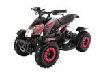 Elektro-Kinderquad Cobra, 800 Watt, bis 24 km/h, ab 8 Jahren, Federung, 3x 12V-Akku, Scheibenbremsen (Pink/Schwarz)