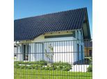 Einstabmattenzaun PEDDY SHIELD, grau (anthrazit), H:125cm, Stahl, Zaunelemente, 125 cm hoch, 15 Matten für 30 m Zaun, ohne Pfosten
