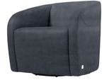 Sessel EGOITALIANO "Charlottaas Clubsessel, Designsessel, modern und zeitlos, bequem", grau (charcoal), B:73cm H:73cm T:76cm, 100% Polyester. Wasser- und Schutzabweisend., Sessel, Sessel, drehbar, kompakte Stellmaße, Solitärsessel