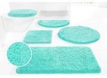 my home Badematte »Sanremo, Badvorleger, Badezimmer Teppich, sehr weich«, rutschhemmend beschichtet, fussbodenheizungsgeeignet-schnell trocknend, Badteppich, unifarben, rechteckig, rund & als 3-tlg. Set erhältlich
