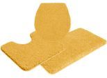 my home Badematte »Sanremo, Badvorleger, Badezimmer Teppich, sehr weich«, rutschhemmend beschichtet, fussbodenheizungsgeeignet-schnell trocknend, Badteppich, unifarben, rechteckig, rund & als 3-tlg. Set erhältlich