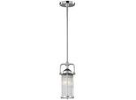 Elstead Lighting Hängeleuchte , Chromfarben , Metall, Glas , 11x41.5x13.3 cm , Grüner Punkt, RoHS , Lampen & Leuchten, Innenbeleuchtung, Hängeleuchten, Pendelleuchten