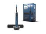 Elektrische Zahnbürste PHILIPS SONICARE "DiamondClean 9000 Special Edition HX9911", schwarz (aquamarine, schwarz), ElektrozahnbürstenB:15,3cm H:25,4cm T:9,8cm, mit integriertem Drucksensor, 4 Putzprogramme und 3 Intensitätsstufen, B:15,3cm H:25,4cm T:9,8cm
