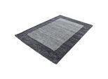 Novel Hochflorteppich , Grau , Textil , Bordüre , rechteckig , 120x170 cm , Oeko-Tex® Standard 100 , für Fußbodenheizung geeignet, schmutzabweisend, für Hausstauballergiker geeignet, lichtunempfindlich, antistatisch, pflegeleicht, strapazierfähig, leicht zusammenrollbar , Teppiche Und Böden, Teppiche, Hochflorteppiche & Shaggys