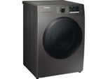 SAMSUNG Waschtrockner "WD8ETA049BX", E (A-G), grau (inox), B:60cm H:85cm T:68cm, Waschtrockner, SchaumAktiv