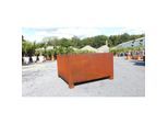 Cortenstahl Pflanzkübel 120x120x60 Rostkübel Rost Stahl Kübel Blumenkübel XXL