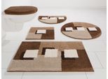 my home Badematte »Ada, Badvorleger, Badezimmer Teppich«, rutschhemmend beschichtet, schnell trocknend-strapazierfähig-fussbodenheizungsgeeignet, Badteppich, Badematten auch als 3 teiliges Set erhältlich