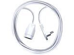 Verlängerungskabel brennenstuhl® Typ H05VV-F 3G1,0, mit Flachwinkelstecker, IP20, Länge 1 m, Kunststoff, weiss