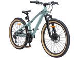Jugendfahrrad BIKESTAR Gr. 32, grün, Fahrräder, Kinder, 32cm, 24 Zoll (60,96cm)