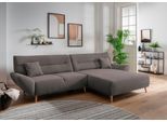 INOSIGN Ecksofa »Drago, elegant und zeitlos, komfortabel, Holzfuss, L-Form«, frei im Raum stellbar, inkl. 2 Zierkissen
