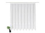 Weckbrodt Gardine »Aletta«, (1 St.), Jacquard, strukturiert, halbtransparent, Allover,Motiv, Bordüre, Store