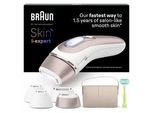 IPL-Haarentferner BRAUN "Smart Skin i·expert PL7387", braun (weiß, braun), IPL-Haarentferner, Damen, 4 Aufsätze für Gesicht & Körper, Venus Rasierer & Aufbewahrungsbox, Topseller