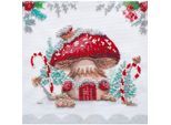 Perlen-Stickbild "Winter Magic", 15 x 15 cm